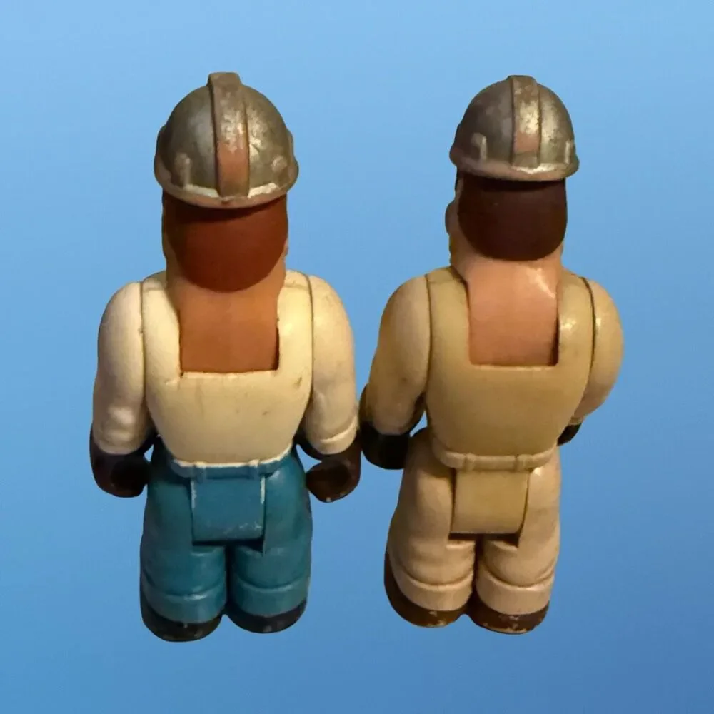 Vintage 1979 Fisher Price Construction HUSKY HELPERS Action Figure Workers FP